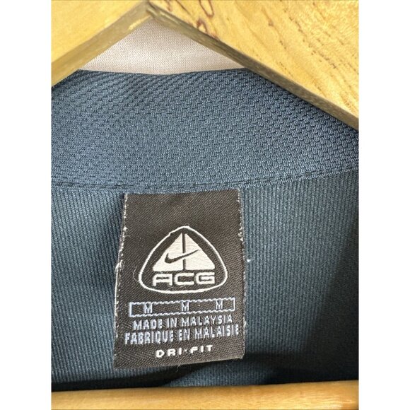 Nike ACG Dri-Fit Utility Button Shirt Men’s M Teal Green Vintage Y2K Outdoor - Picture 3 of 7